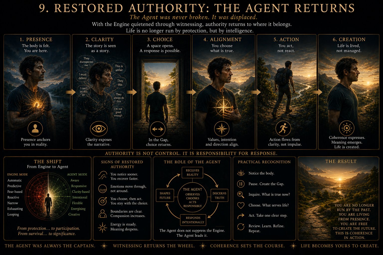 Restored Authority — the Agent takes the wheel back from the protection engine.